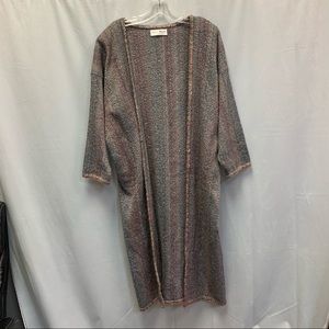 Vintage Leslie Wright Handwovens Tunic Cardigan